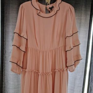 Who What Wear Ruffled Sleeves Dress -BNWT